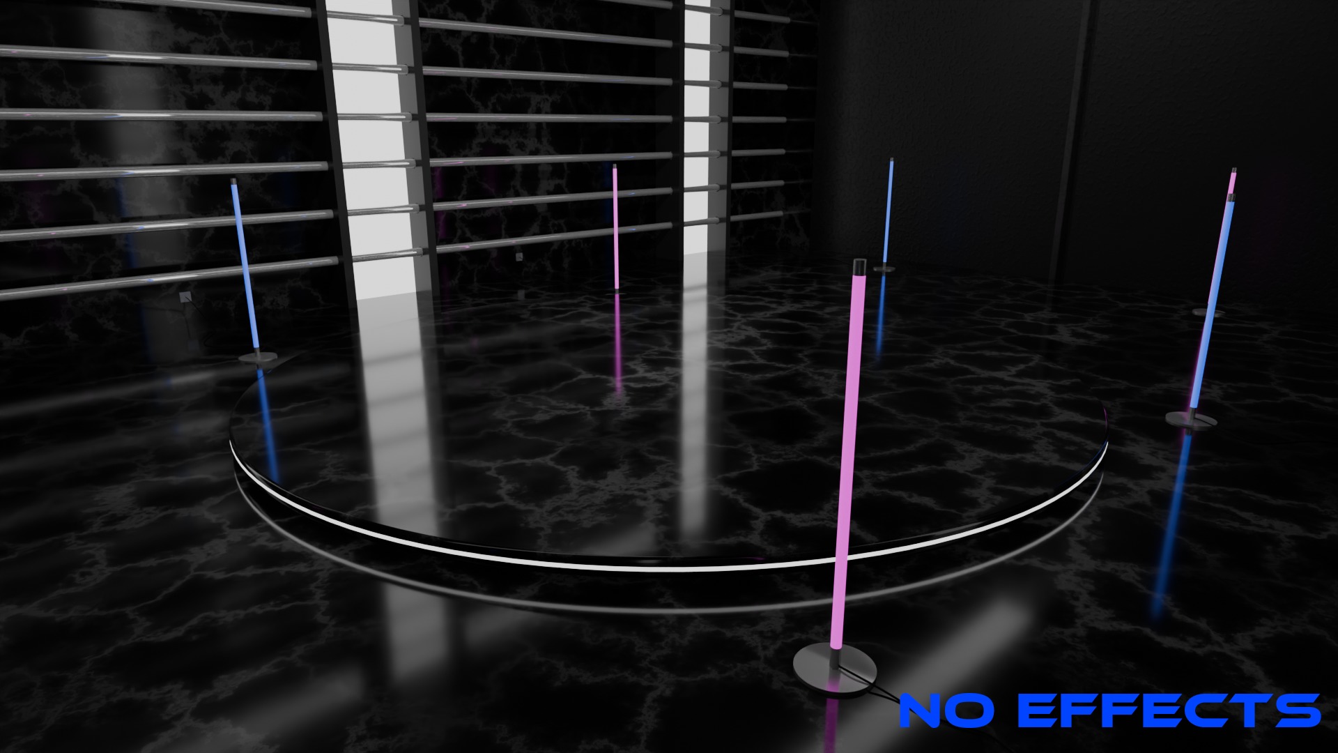 Neon Car Showroom 3D model_15