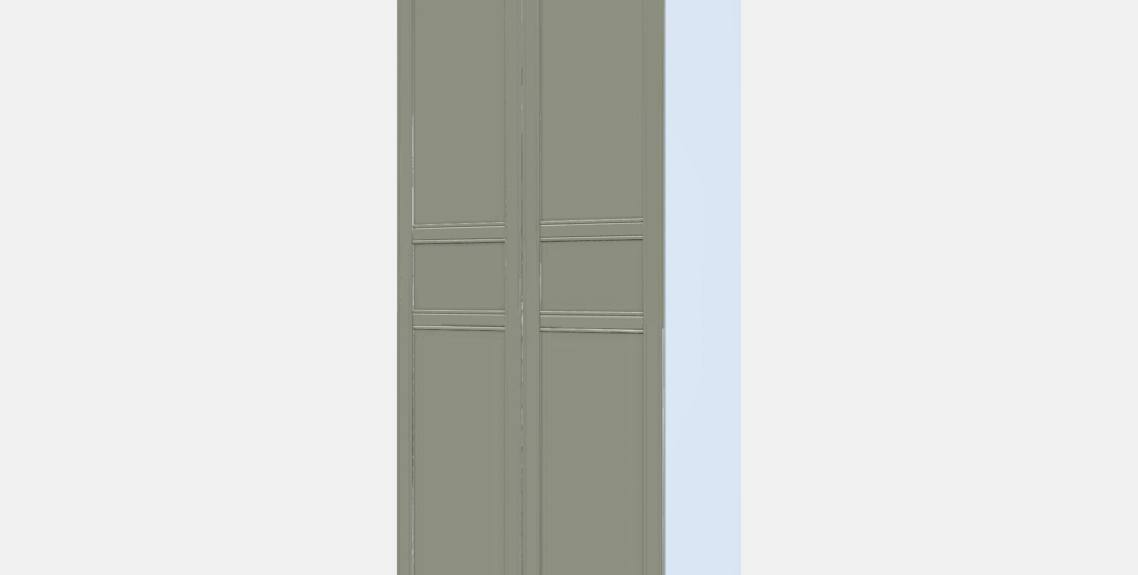 PAX - FLISBERGET Wardrobe 3 Low-poly 3D model_13