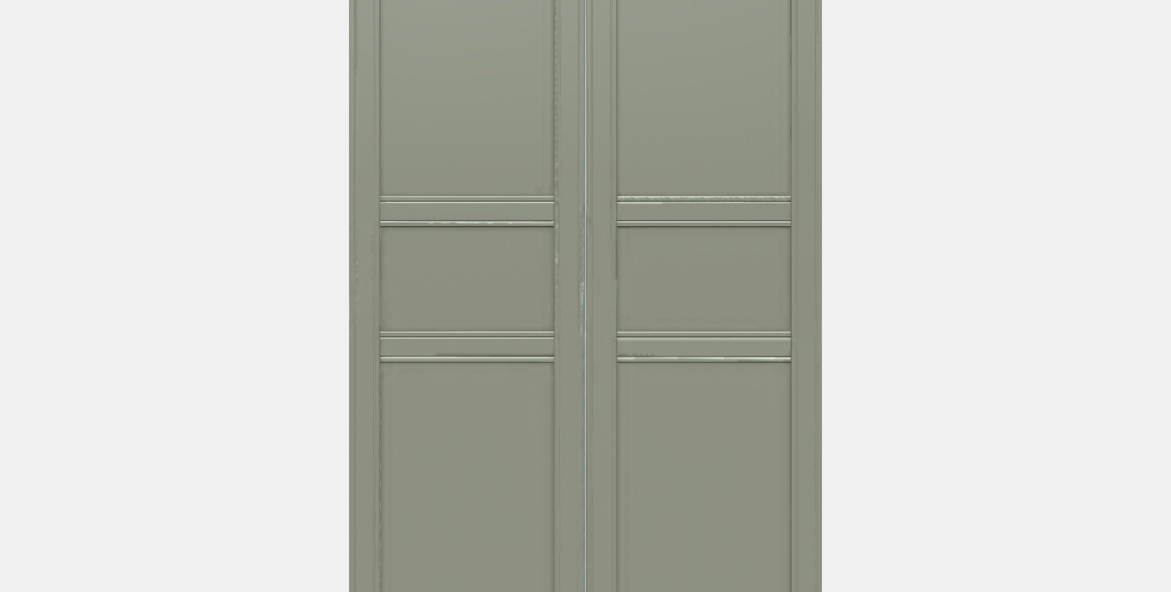 PAX - FLISBERGET Wardrobe 3 Low-poly 3D model_11