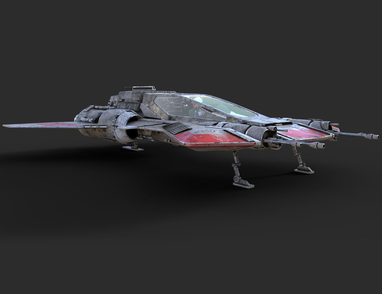 Pirate Snub Fighter DAZ3D Version 3D model_1