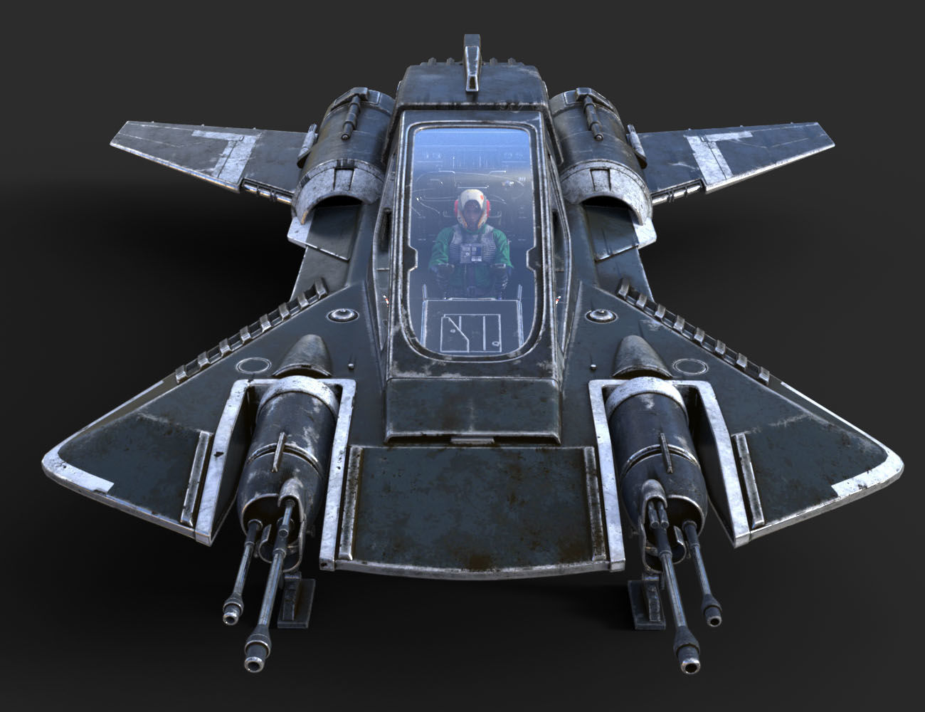 Pirate Snub Fighter DAZ3D Version 3D model_14