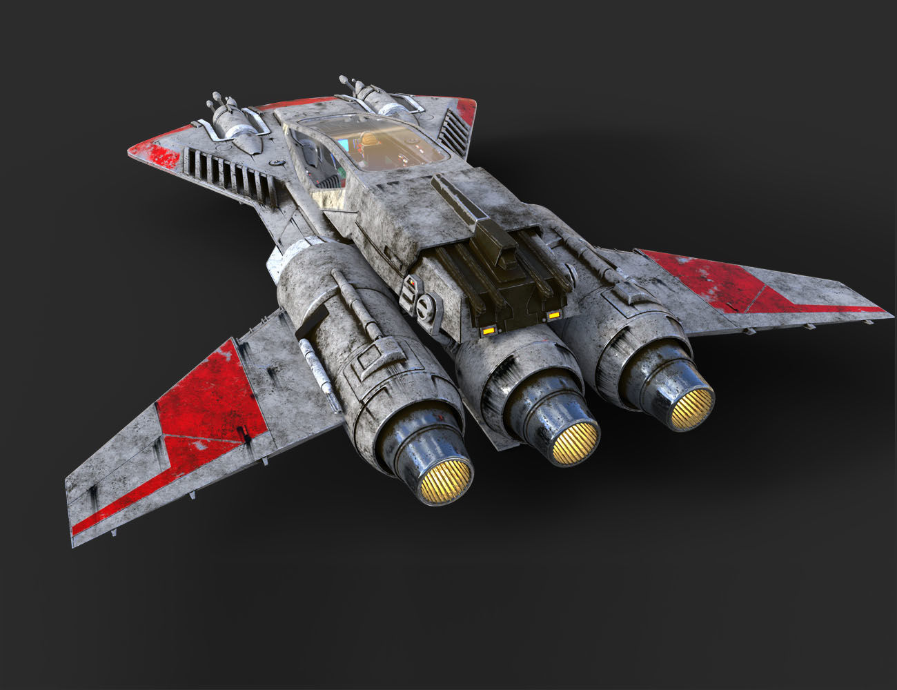 Pirate Snub Fighter DAZ3D Version 3D model_4