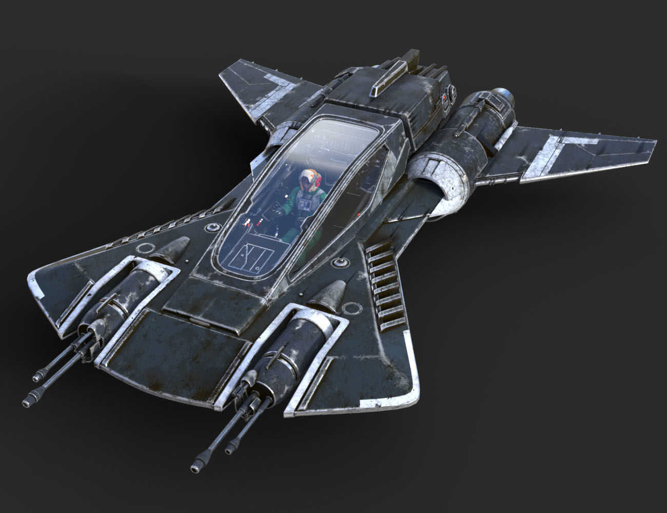 Pirate Snub Fighter DAZ3D Version 3D model_12