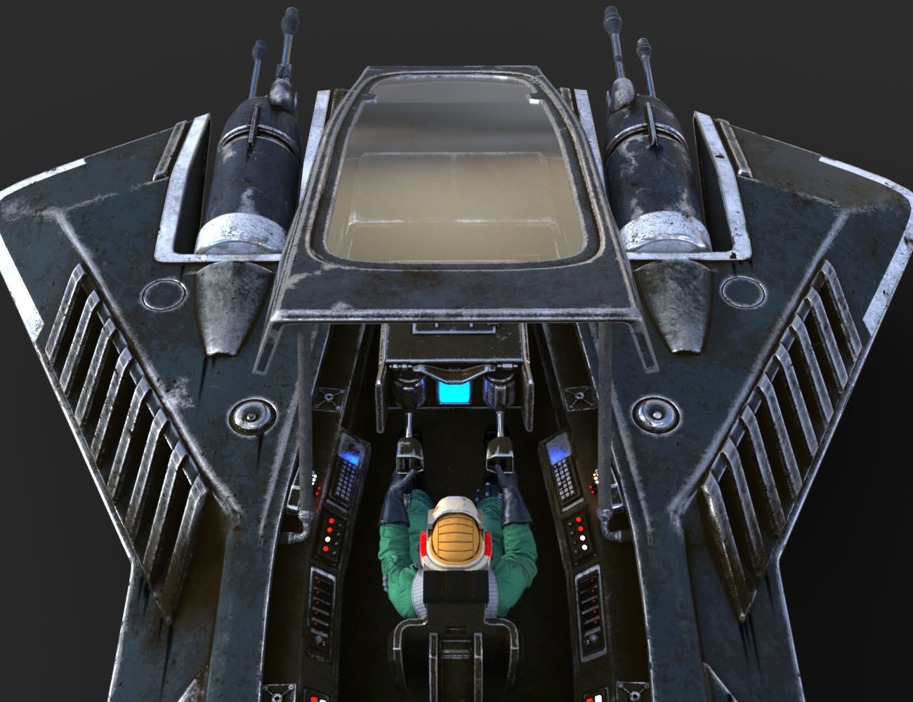 Pirate Snub Fighter DAZ3D Version 3D model_19