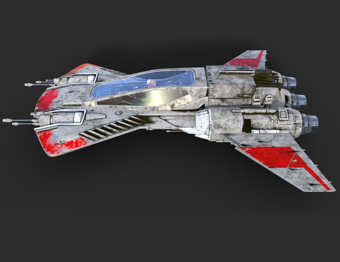 Pirate Snub Fighter DAZ3D Version 3D model_8