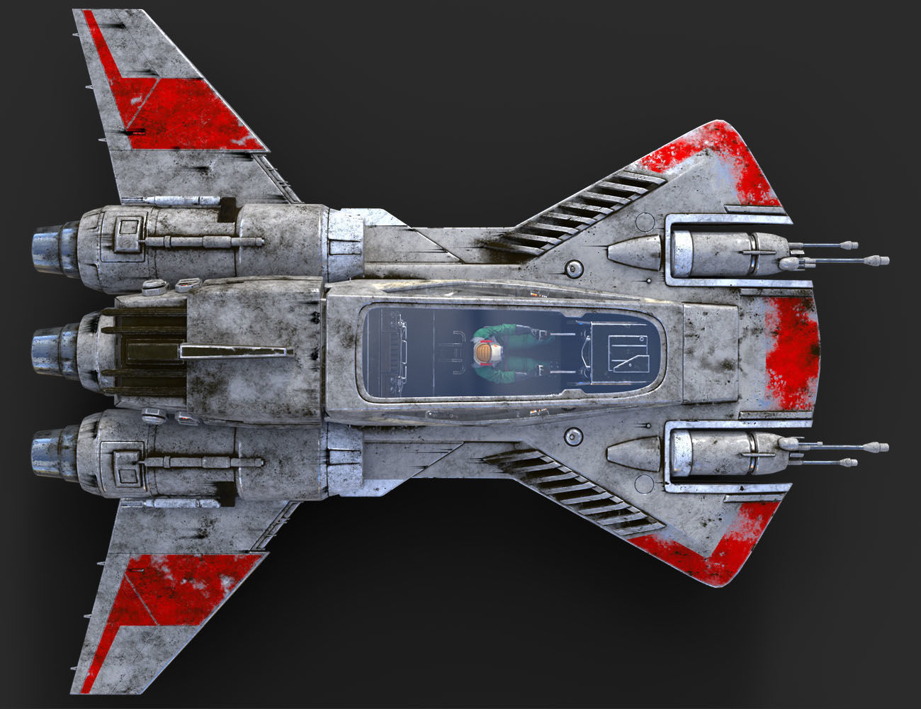 Pirate Snub Fighter DAZ3D Version 3D model_7