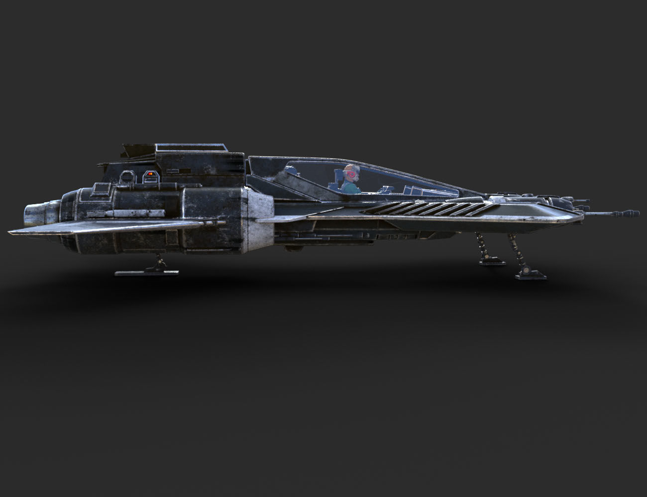 Pirate Snub Fighter DAZ3D Version 3D model_23