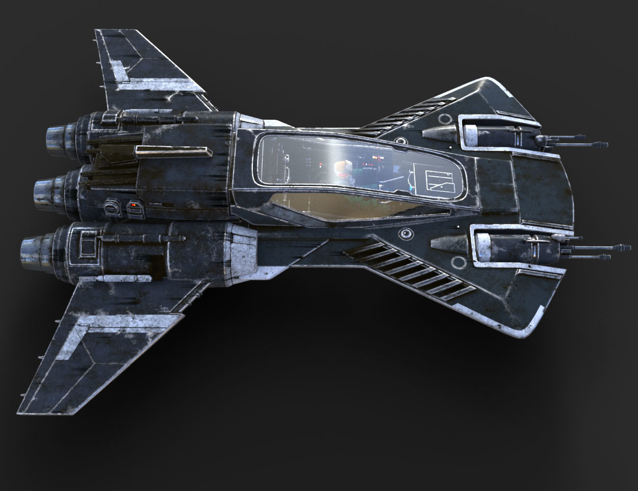 Pirate Snub Fighter DAZ3D Version 3D model_13