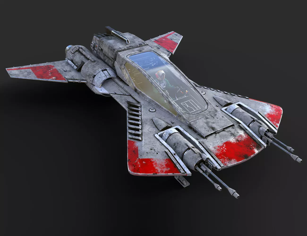 Pirate Snub Fighter DAZ3D Version 3D model_0