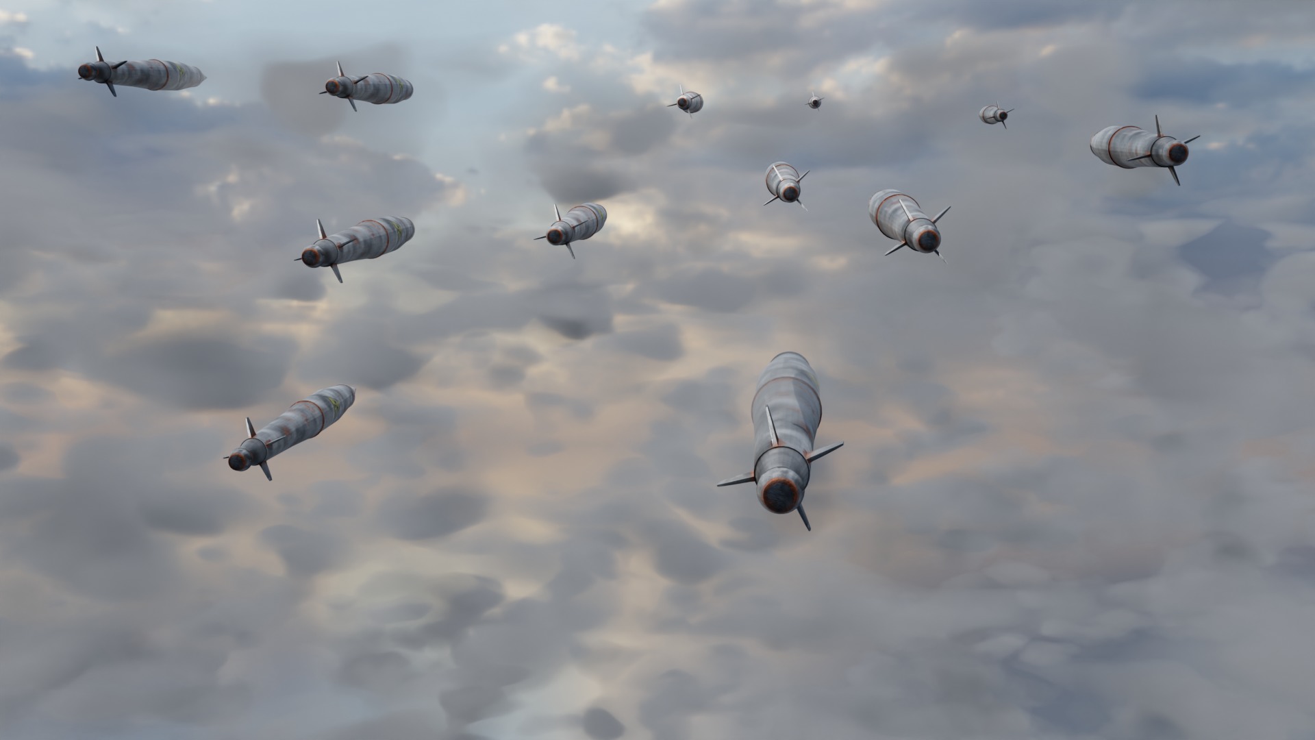 3D missile  free model Free low-poly 3D model_3