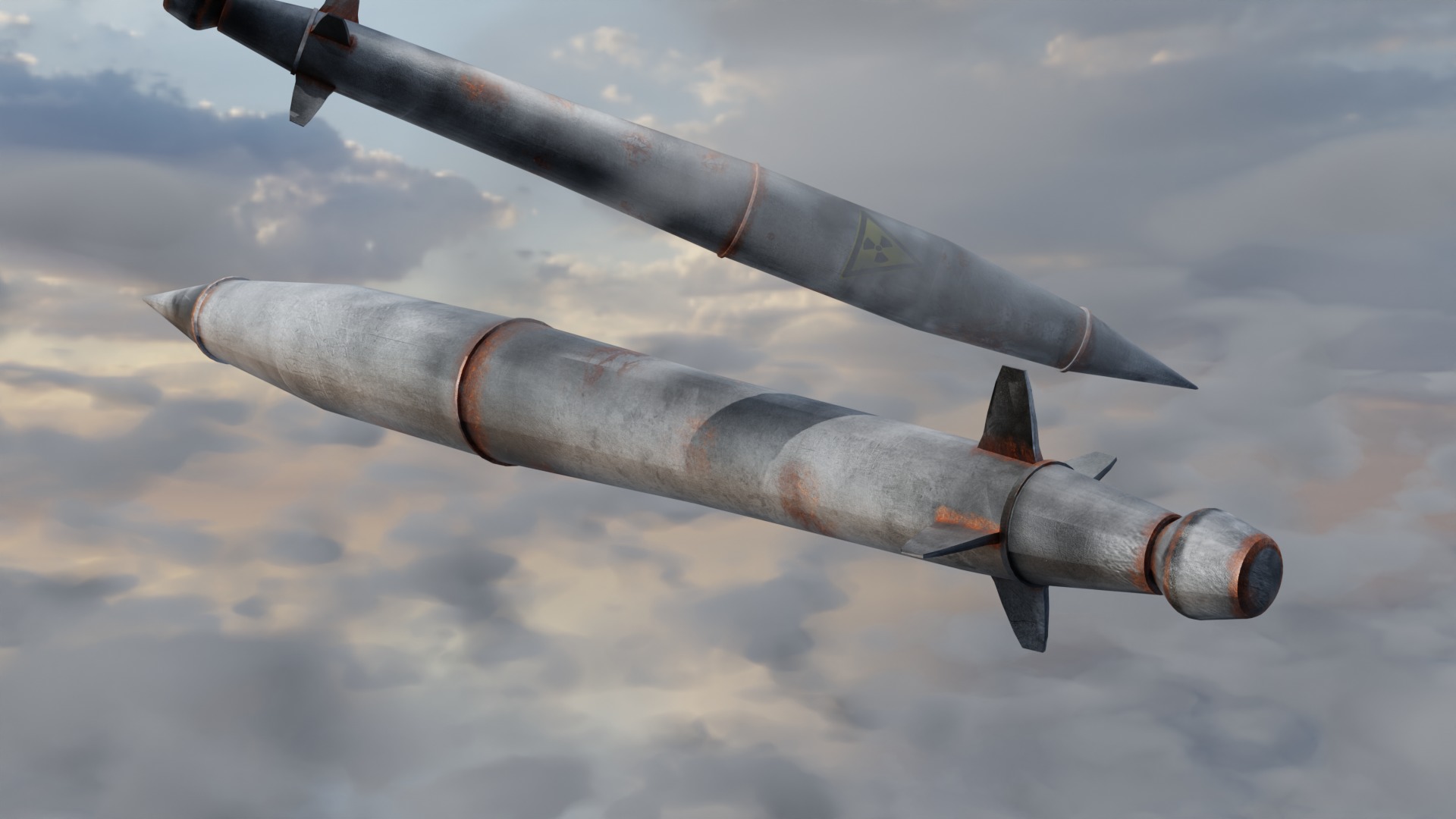 3D missile  free model Free low-poly 3D model_8