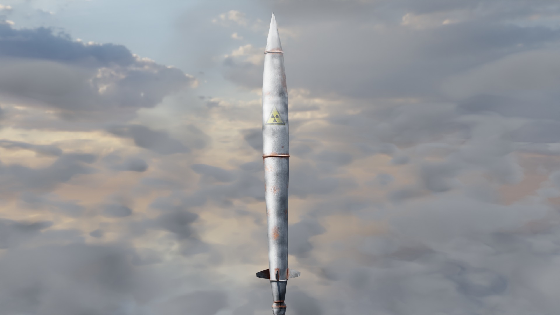 3D missile  free model Free low-poly 3D model_2