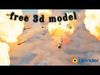 3D missile  free model Free low-poly 3D model_1