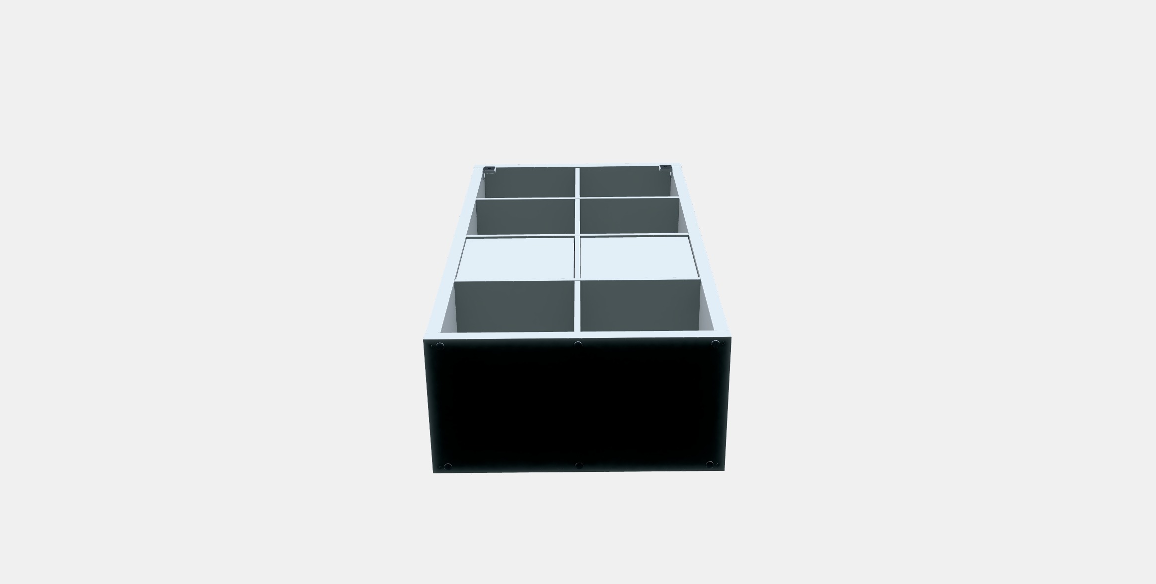 KALLAX Shelving unit with doors 4 Low-poly 3D model_6