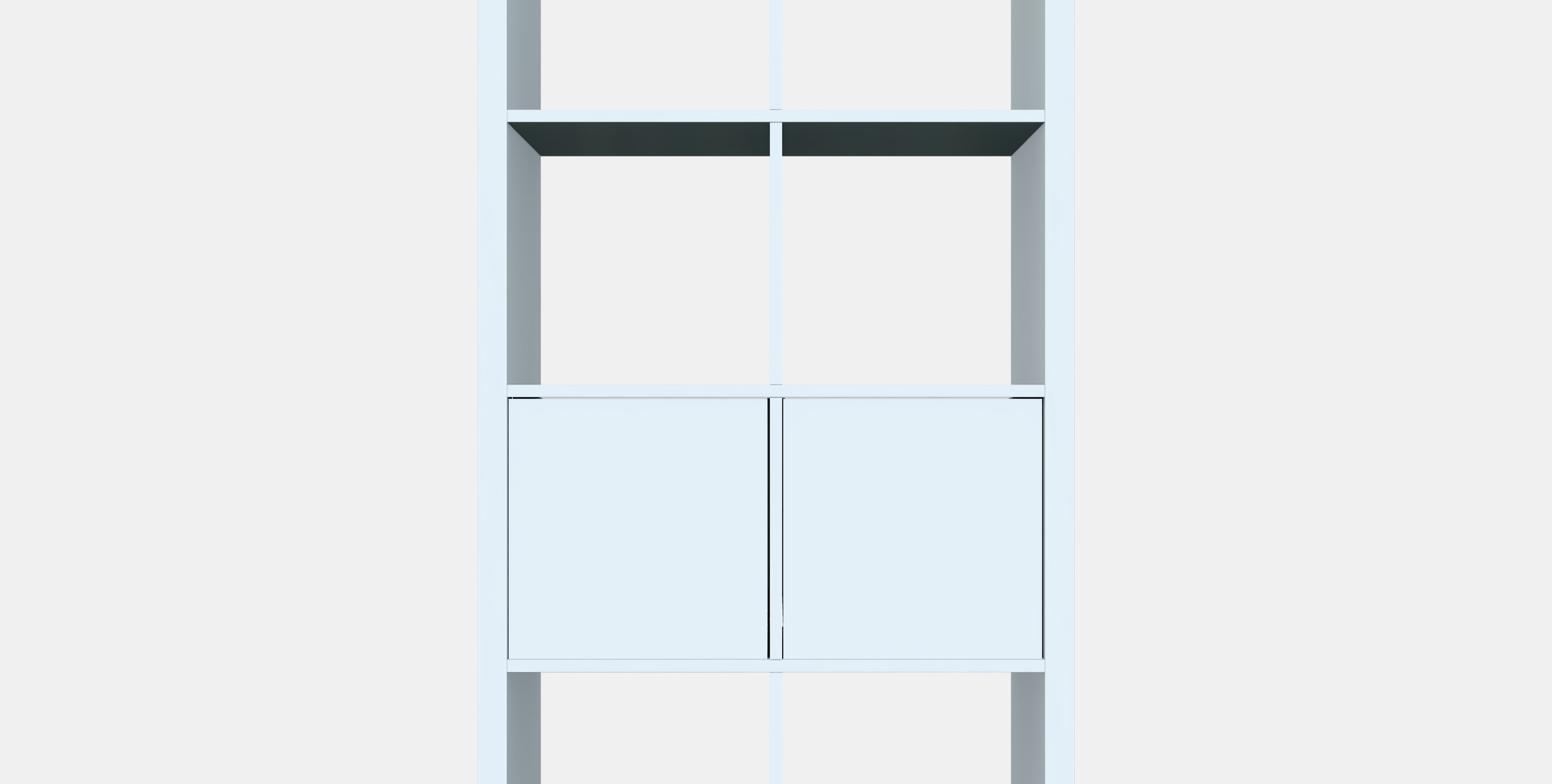 KALLAX Shelving unit with doors 4 Low-poly 3D model_15