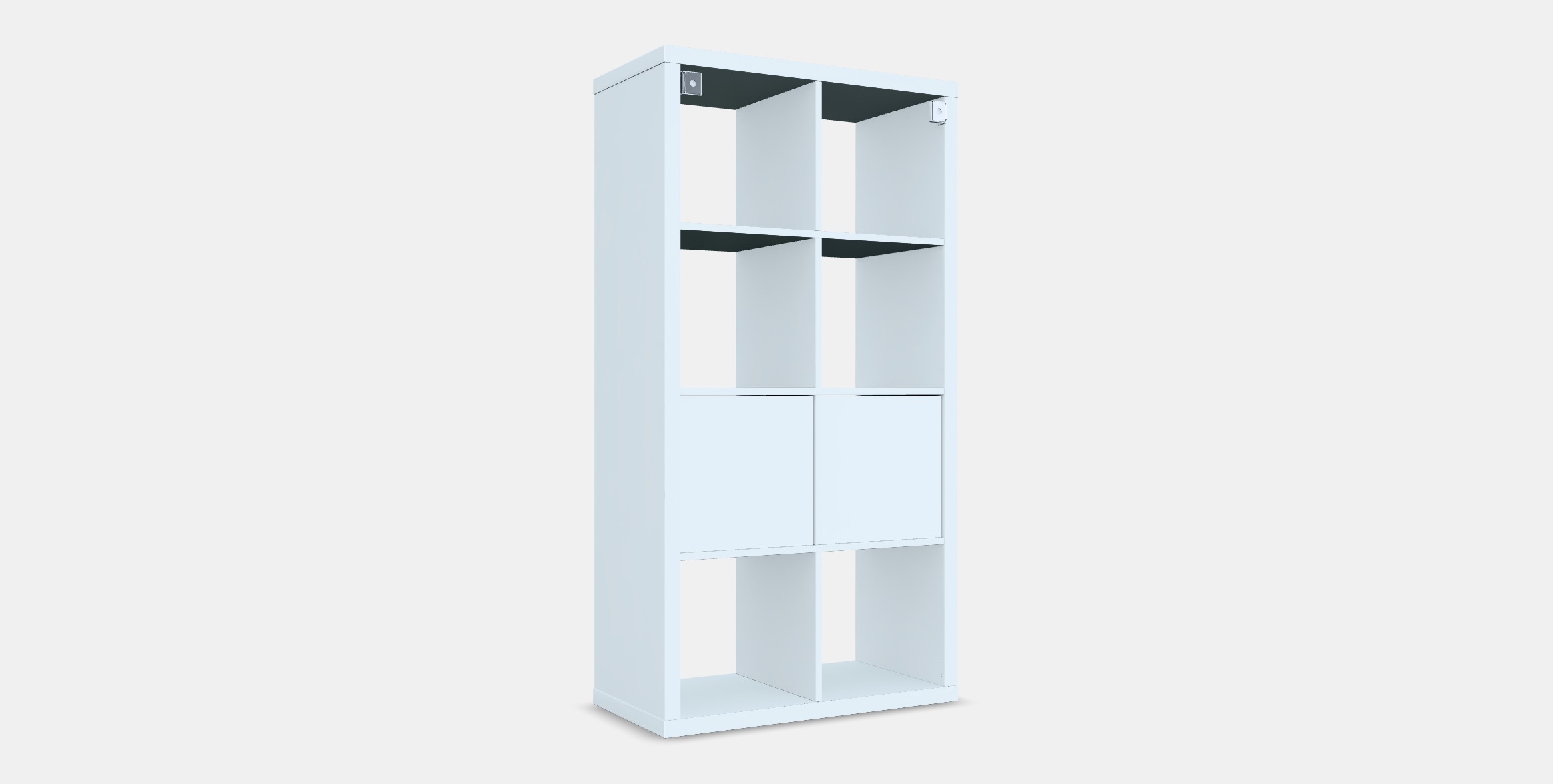 KALLAX Shelving unit with doors 4 Low-poly 3D model_16