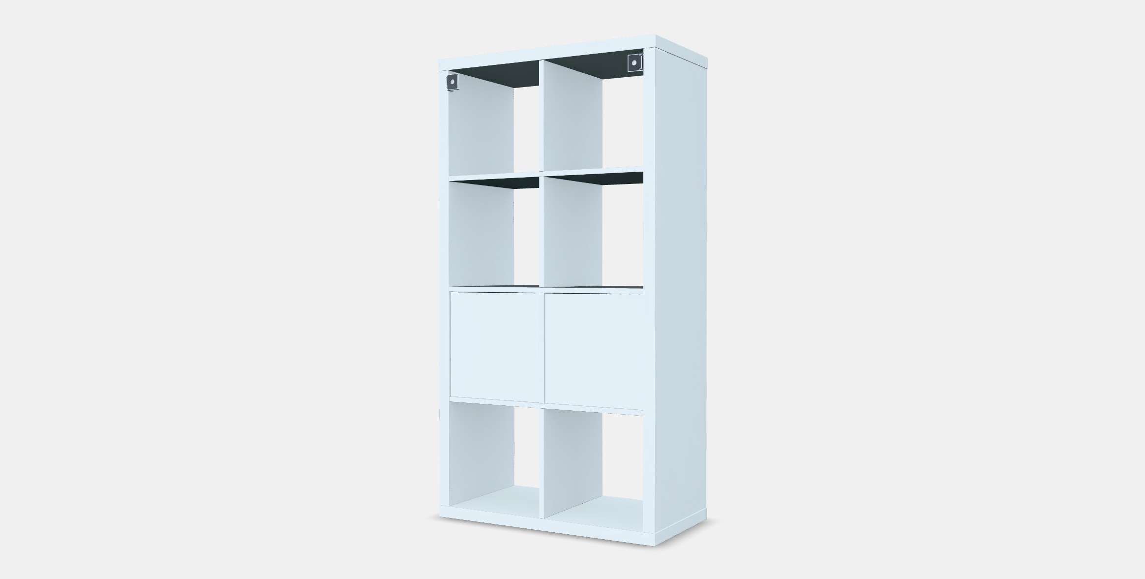 KALLAX Shelving unit with doors 4 Low-poly 3D model_5