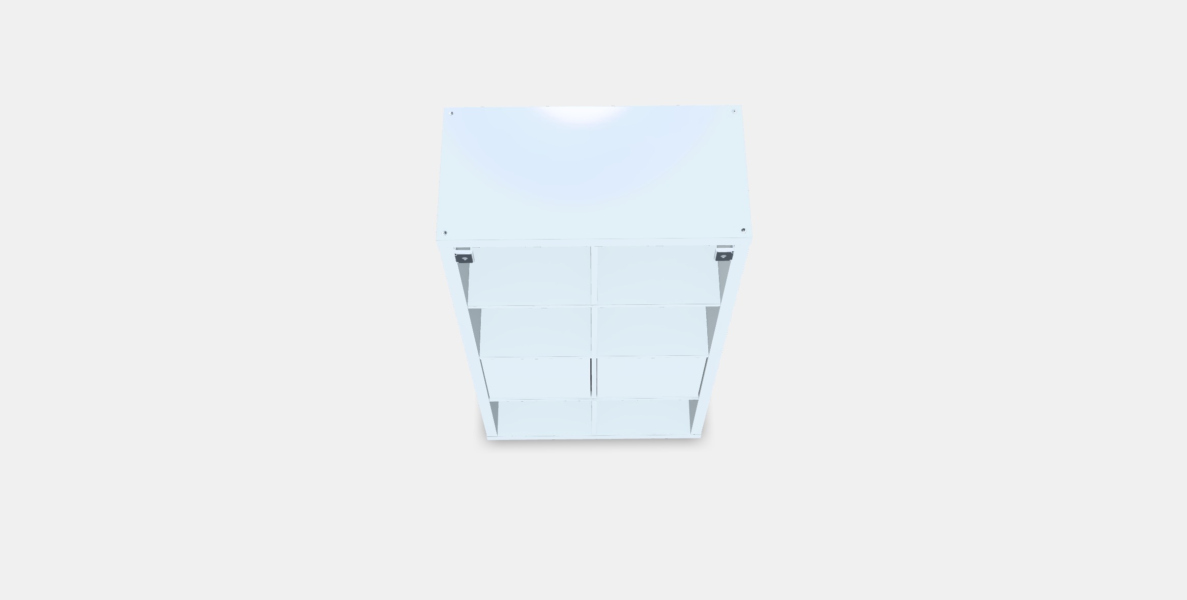 KALLAX Shelving unit with doors 4 Low-poly 3D model_2