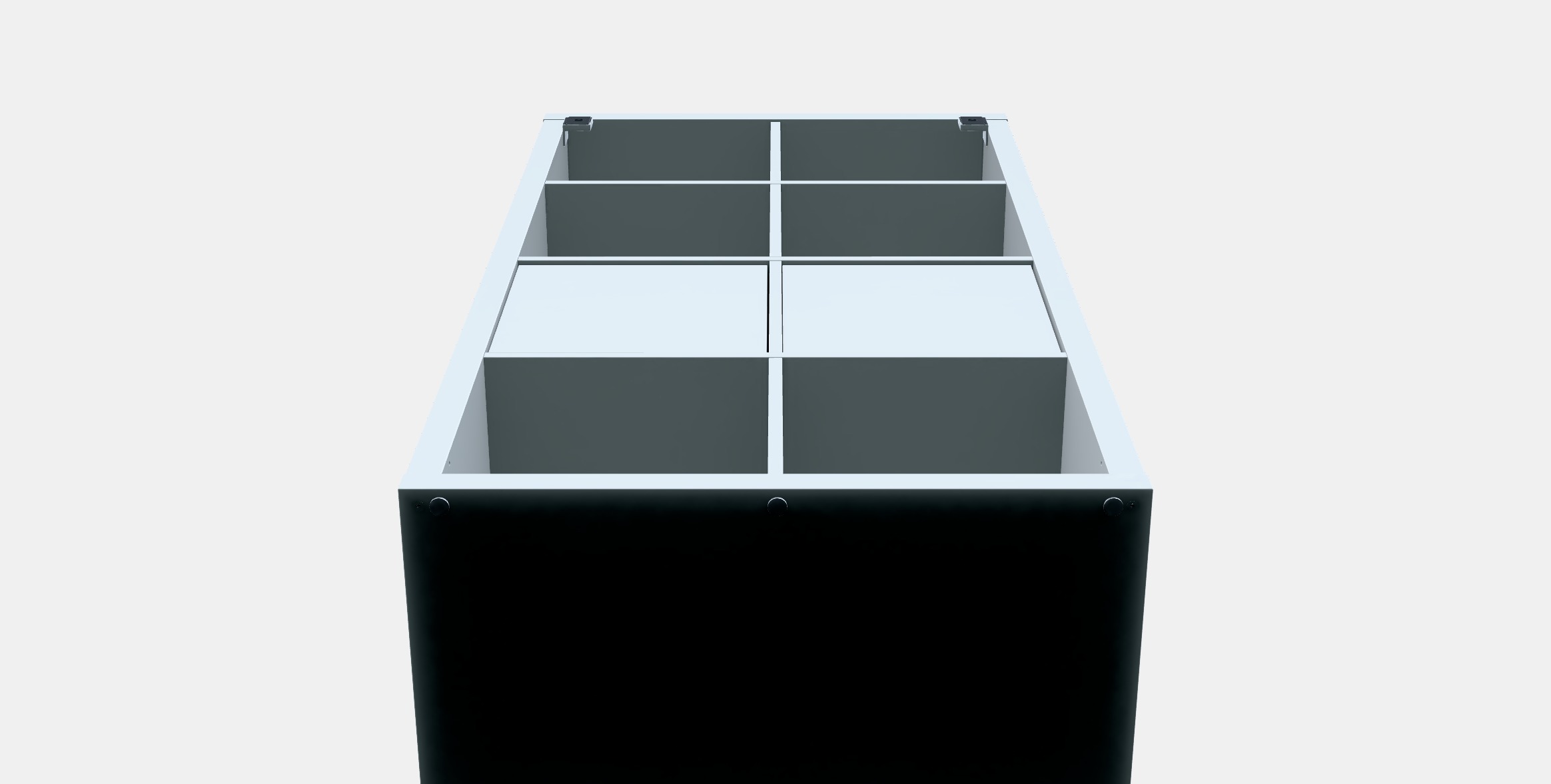 KALLAX Shelving unit with doors 4 Low-poly 3D model_8