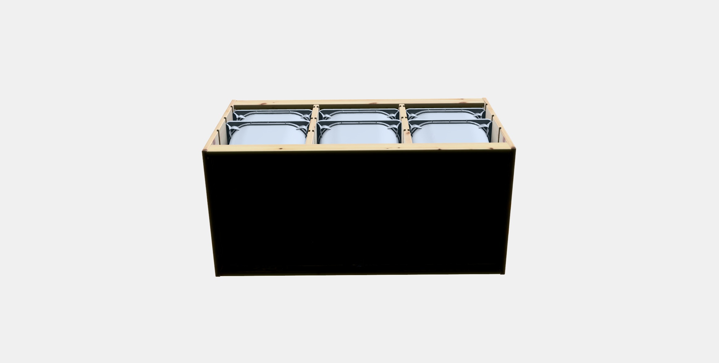 TROFAST Storage combination with boxes 36 Low-poly 3D model_7