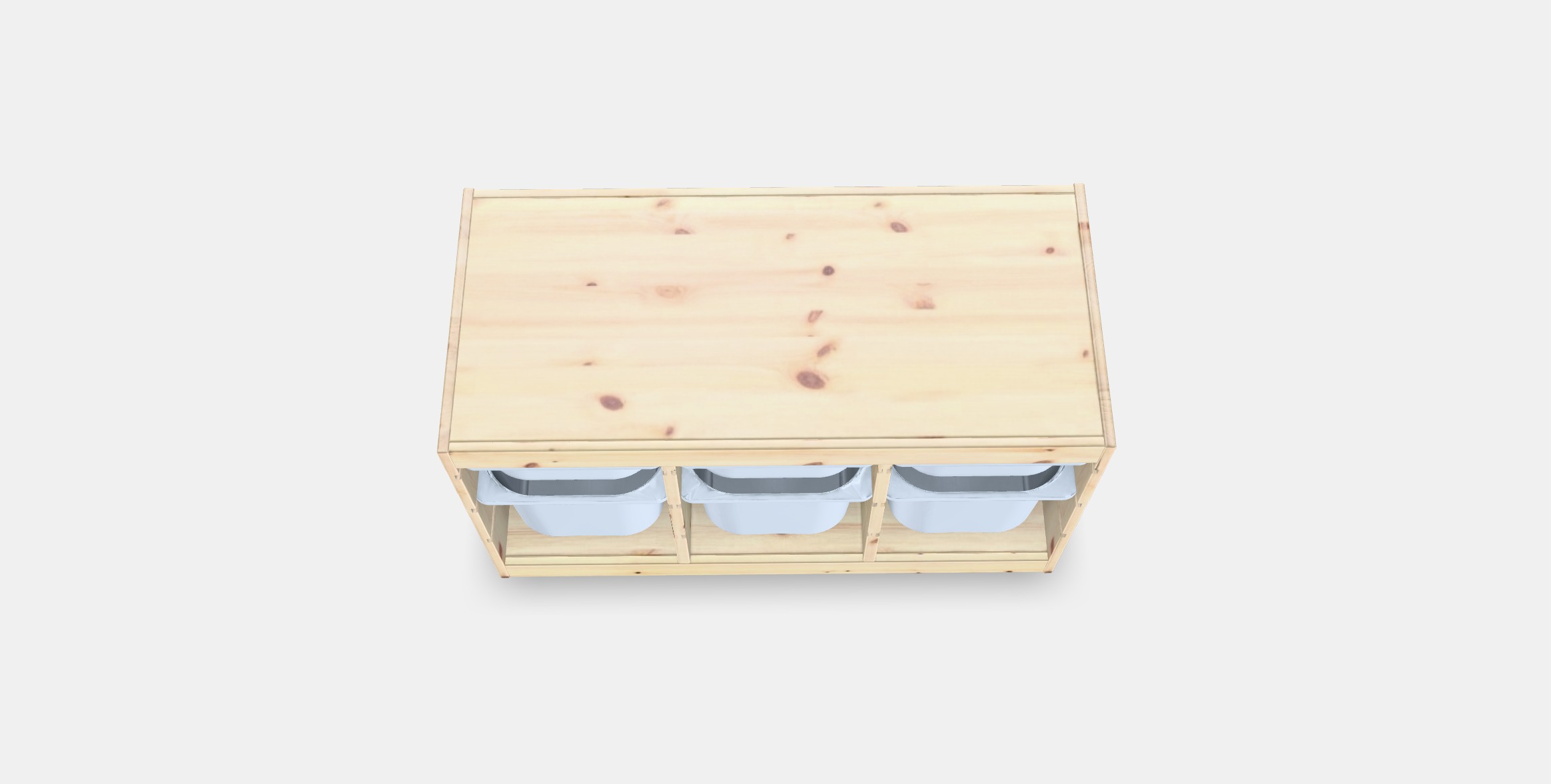 TROFAST Storage combination with boxes 36 Low-poly 3D model_5