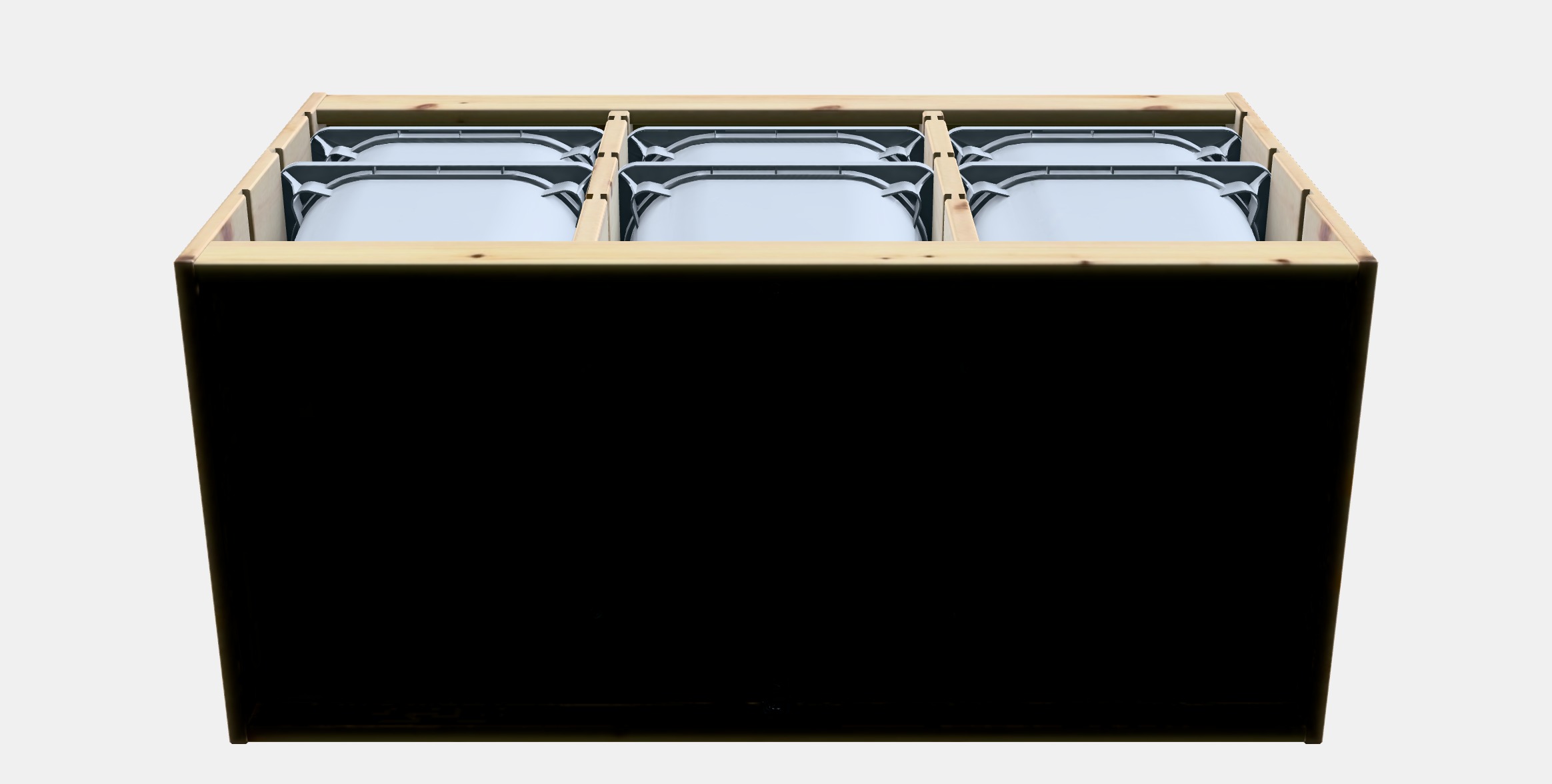 TROFAST Storage combination with boxes 36 Low-poly 3D model_6