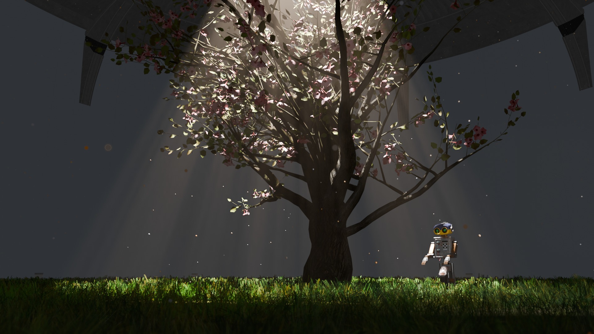 Futuristic Single Wheel Robot 3D Model 3D model_2