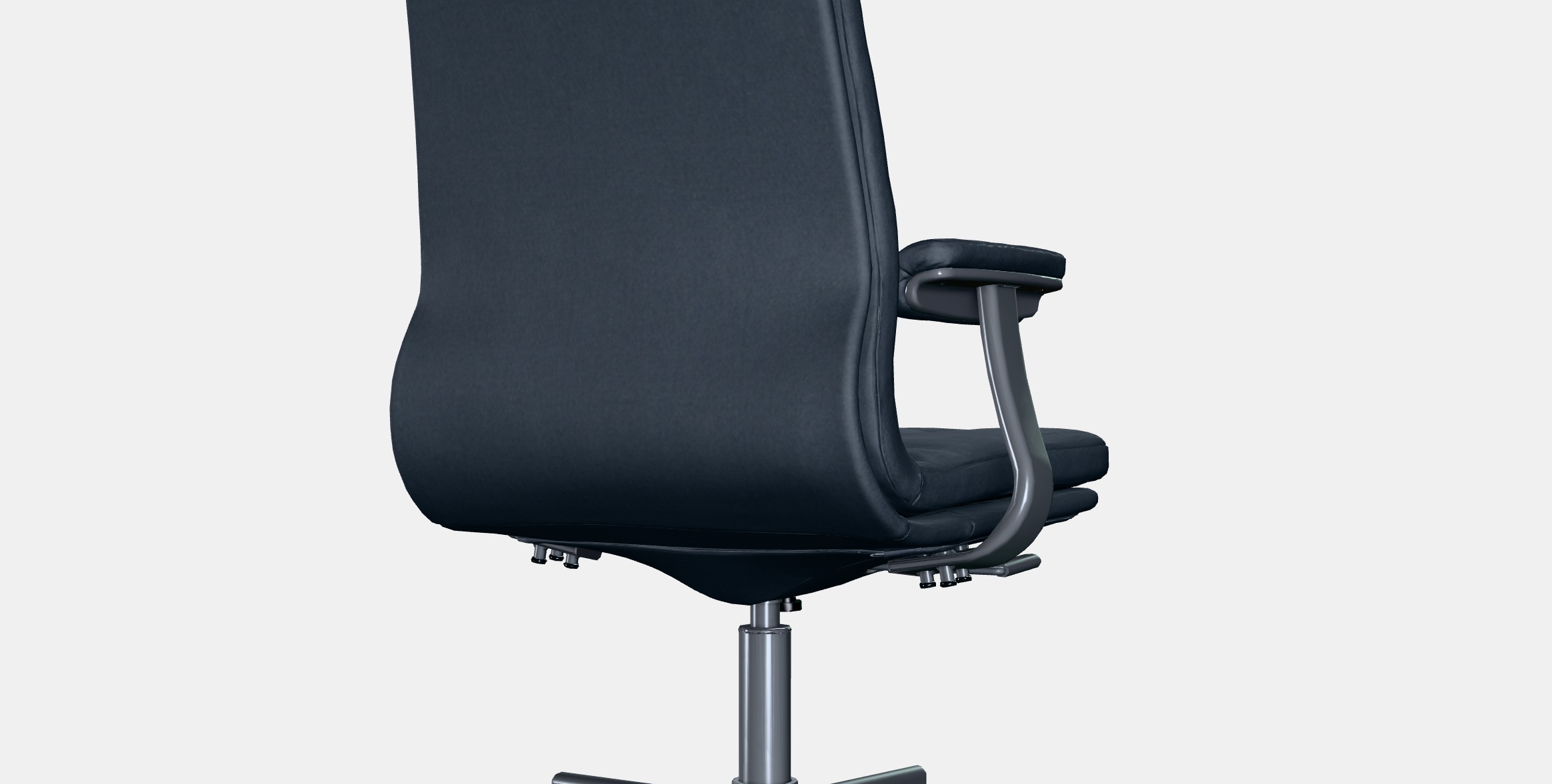 MULLFJALLET Conference chair with castors 1 Low-poly 3D model_3