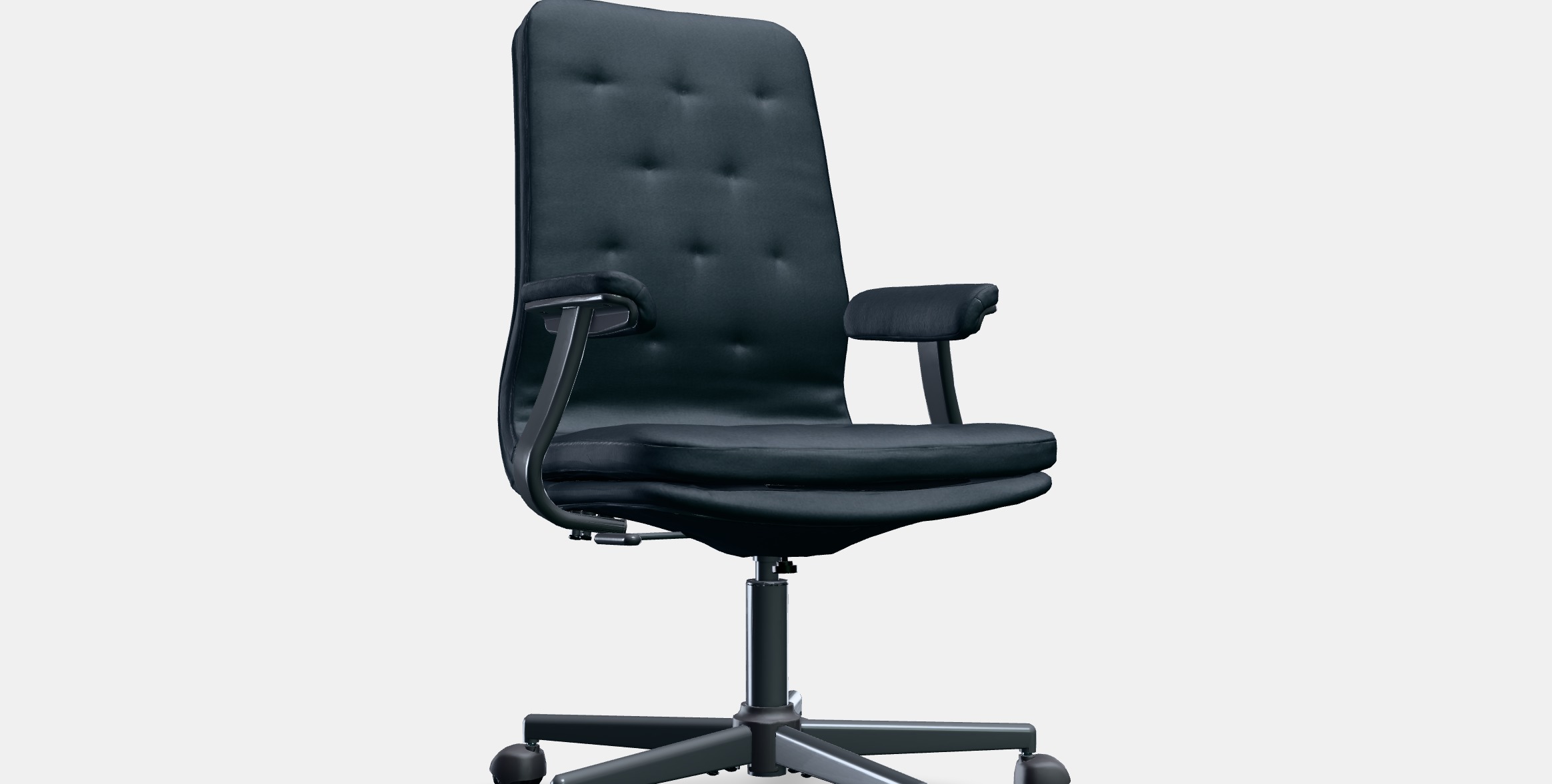 MULLFJALLET Conference chair with castors 1 Low-poly 3D model_8