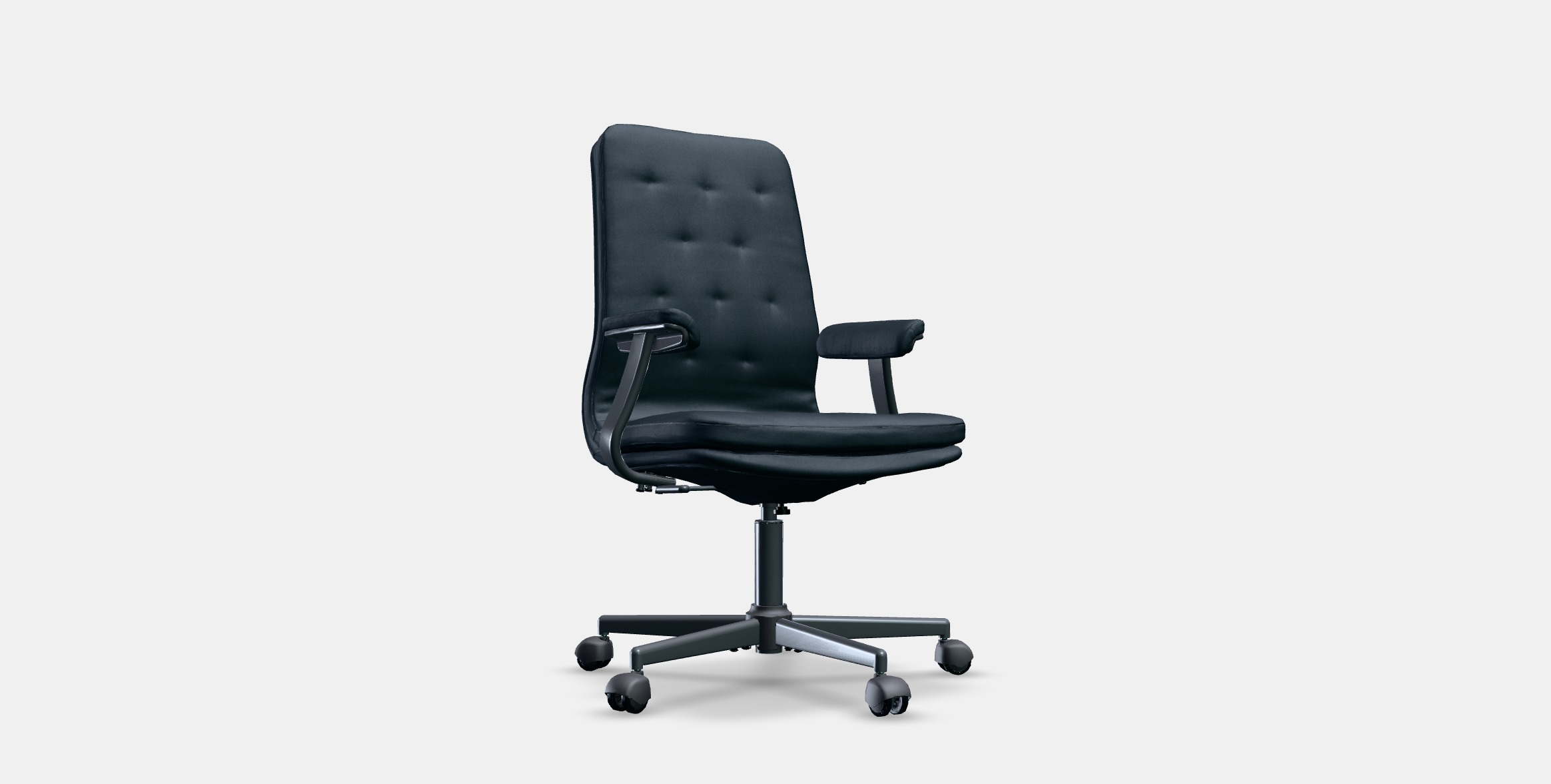 MULLFJALLET Conference chair with castors 1 Low-poly 3D model_2