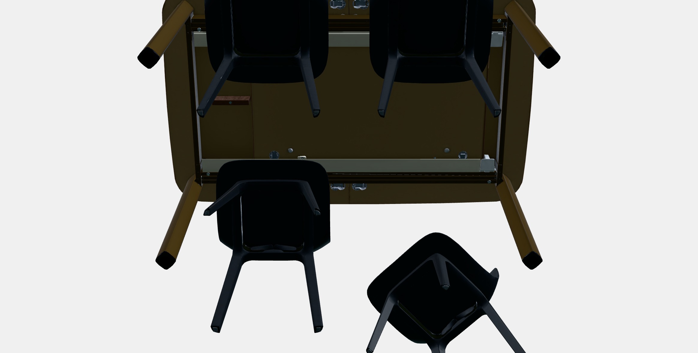 STRANDTORP - ODGER Table and 4 chairs 3D model_8