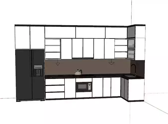 3D Model Kithcen Set 