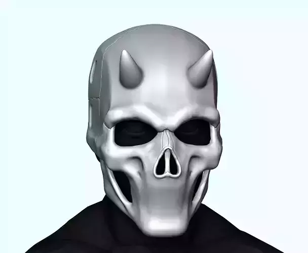 Mouthless Skull Mask 3D print model