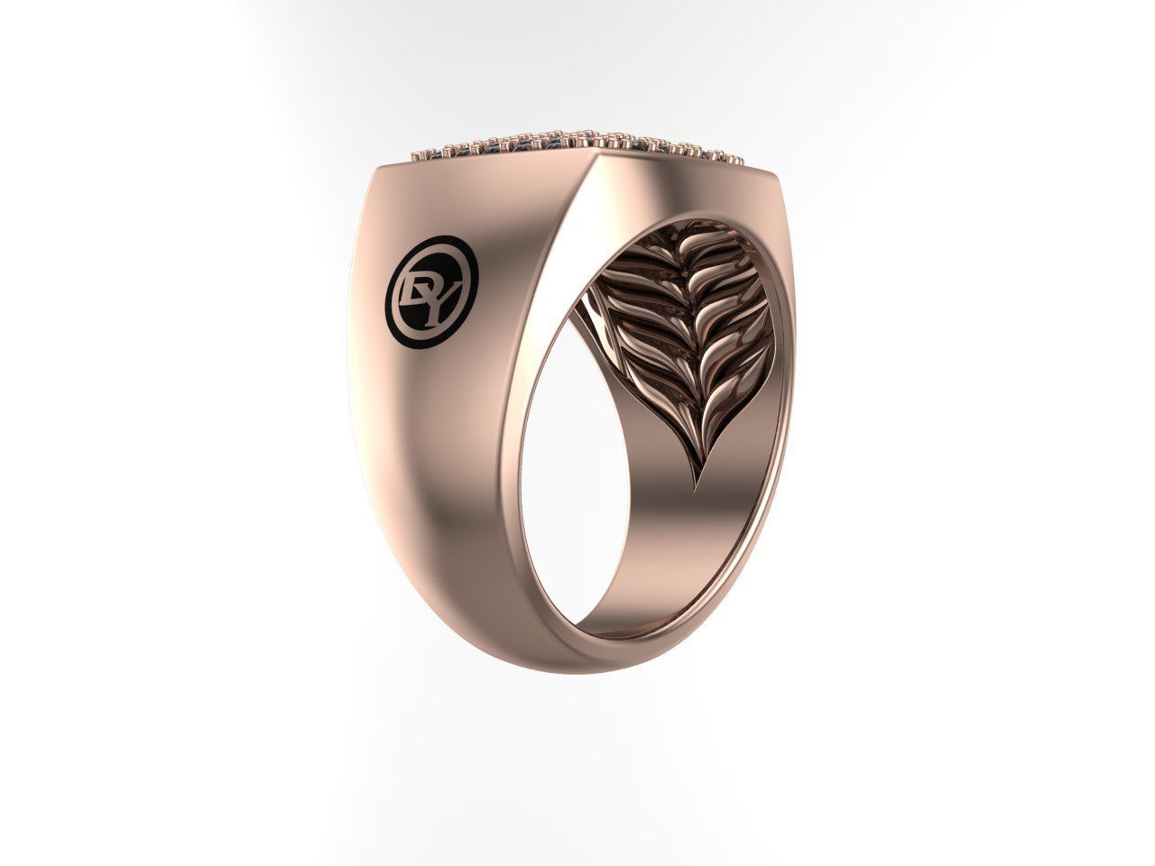 David Yurman Gents Ring 3D print model_2