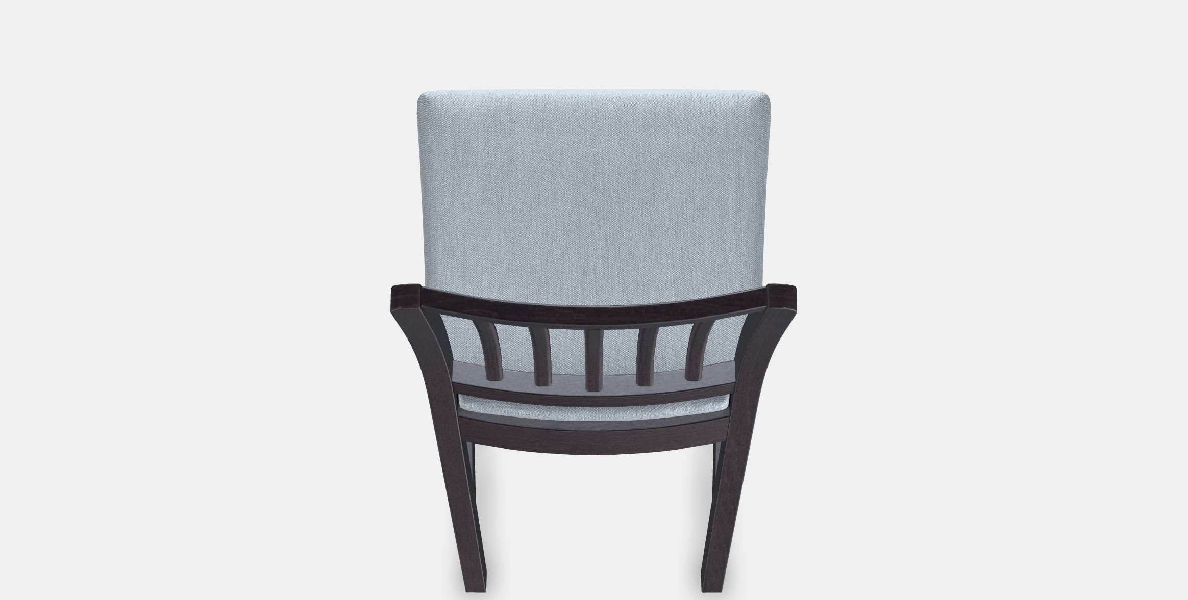 EKEDALEN Bar stool with backrest 4 Low-poly 3D model_4