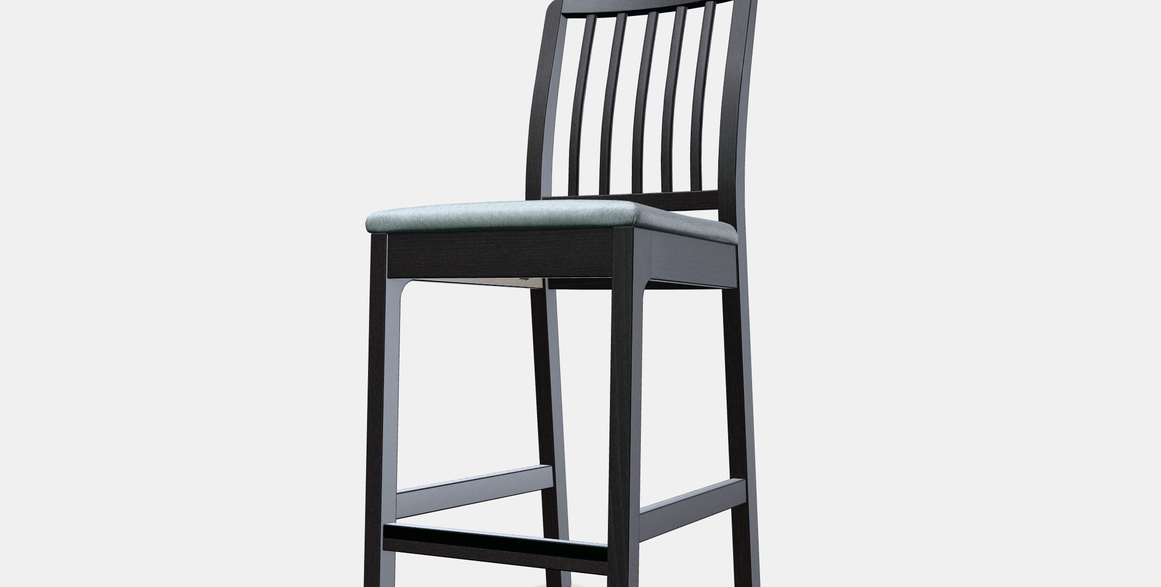 EKEDALEN Bar stool with backrest 4 Low-poly 3D model_14
