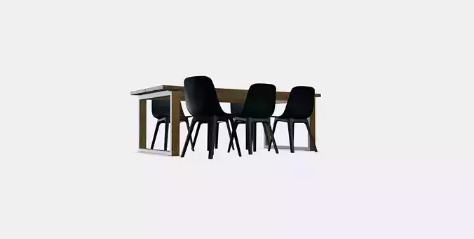 MORBYLANGA Table and 6 chairs