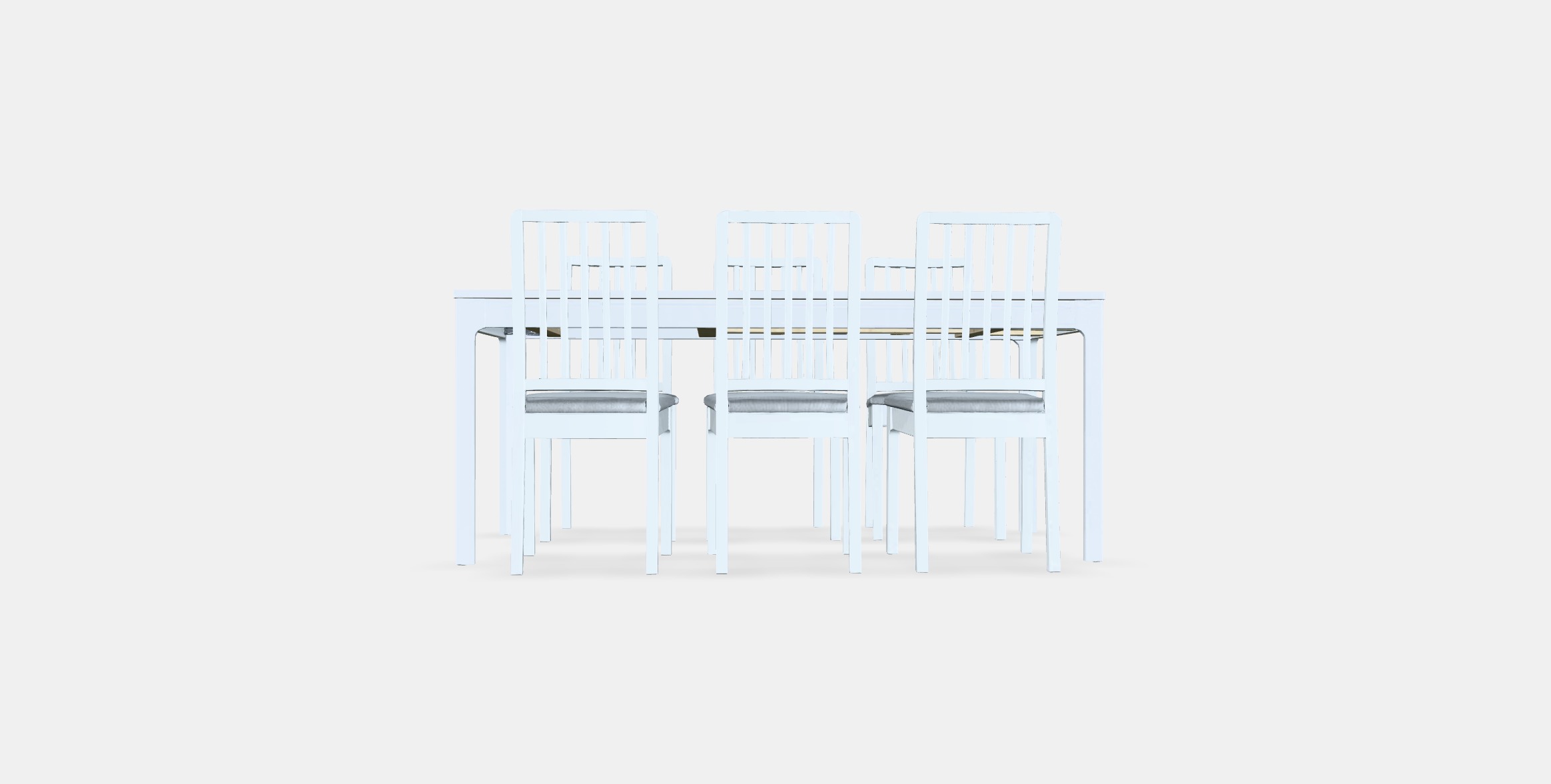 EKEDALEN - EKEDALEN Table and 6 chairs 1 Low-poly 3D model_13