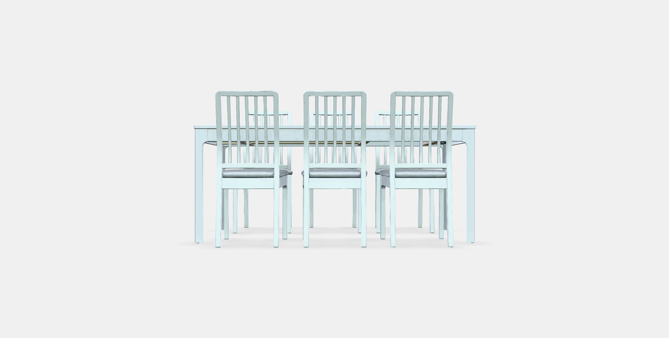 EKEDALEN - EKEDALEN Table and 6 chairs 1 Low-poly 3D model_10