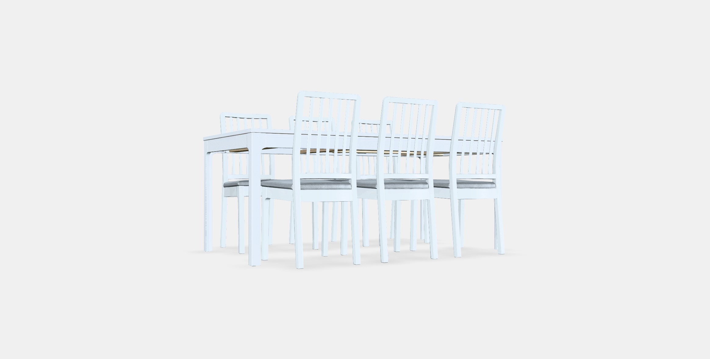 EKEDALEN - EKEDALEN Table and 6 chairs 1 Low-poly 3D model_16
