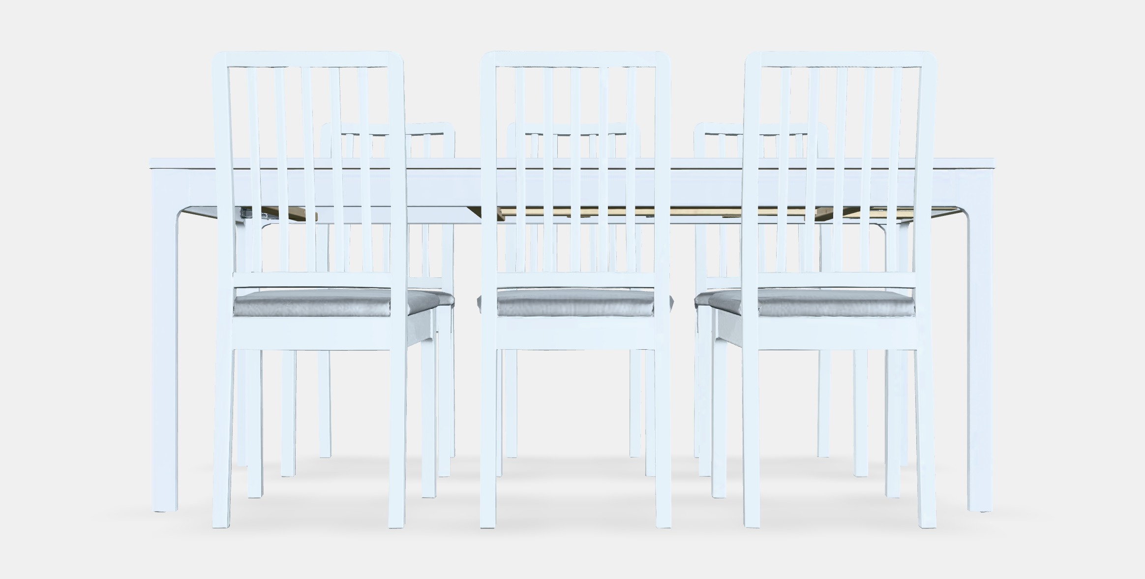 EKEDALEN - EKEDALEN Table and 6 chairs 1 Low-poly 3D model_15