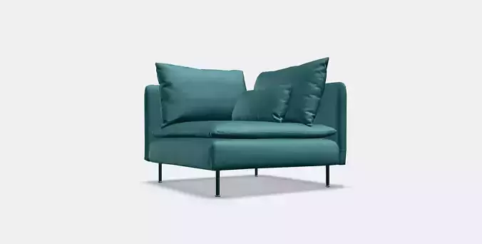 SODERHAMN Cover for corner section 2 Low-poly 3D model
