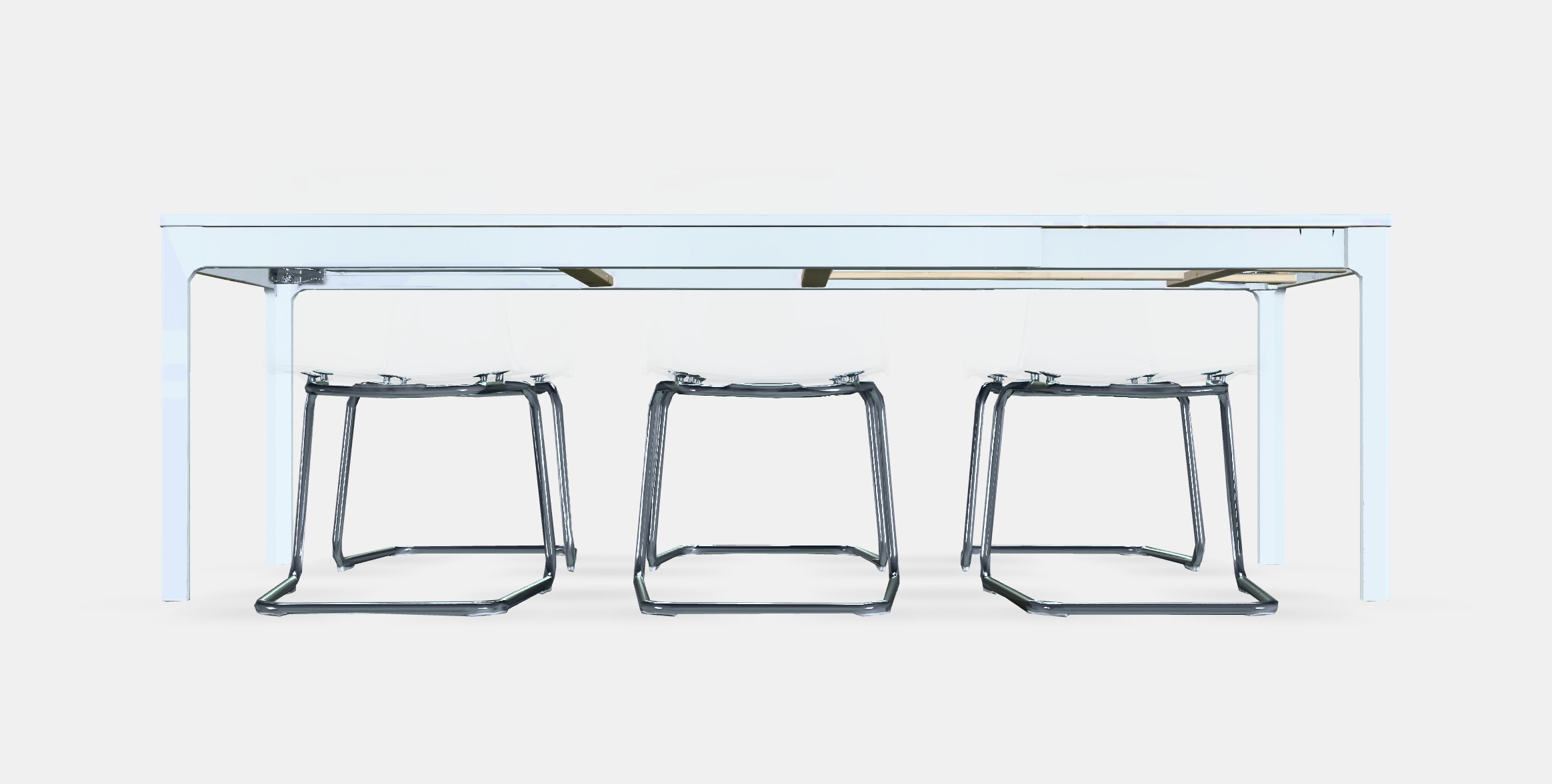 EKEDALEN - TOBIAS Table and 6 chairs Low-poly 3D model_15