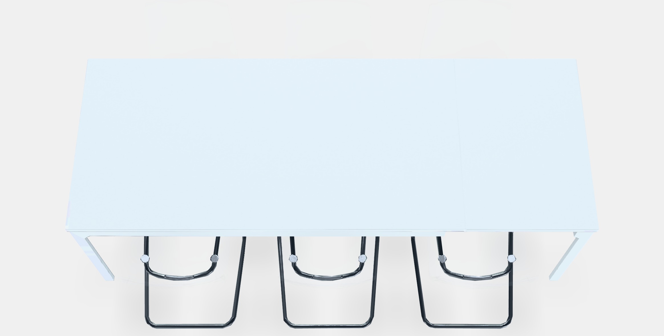 EKEDALEN - TOBIAS Table and 6 chairs Low-poly 3D model_3