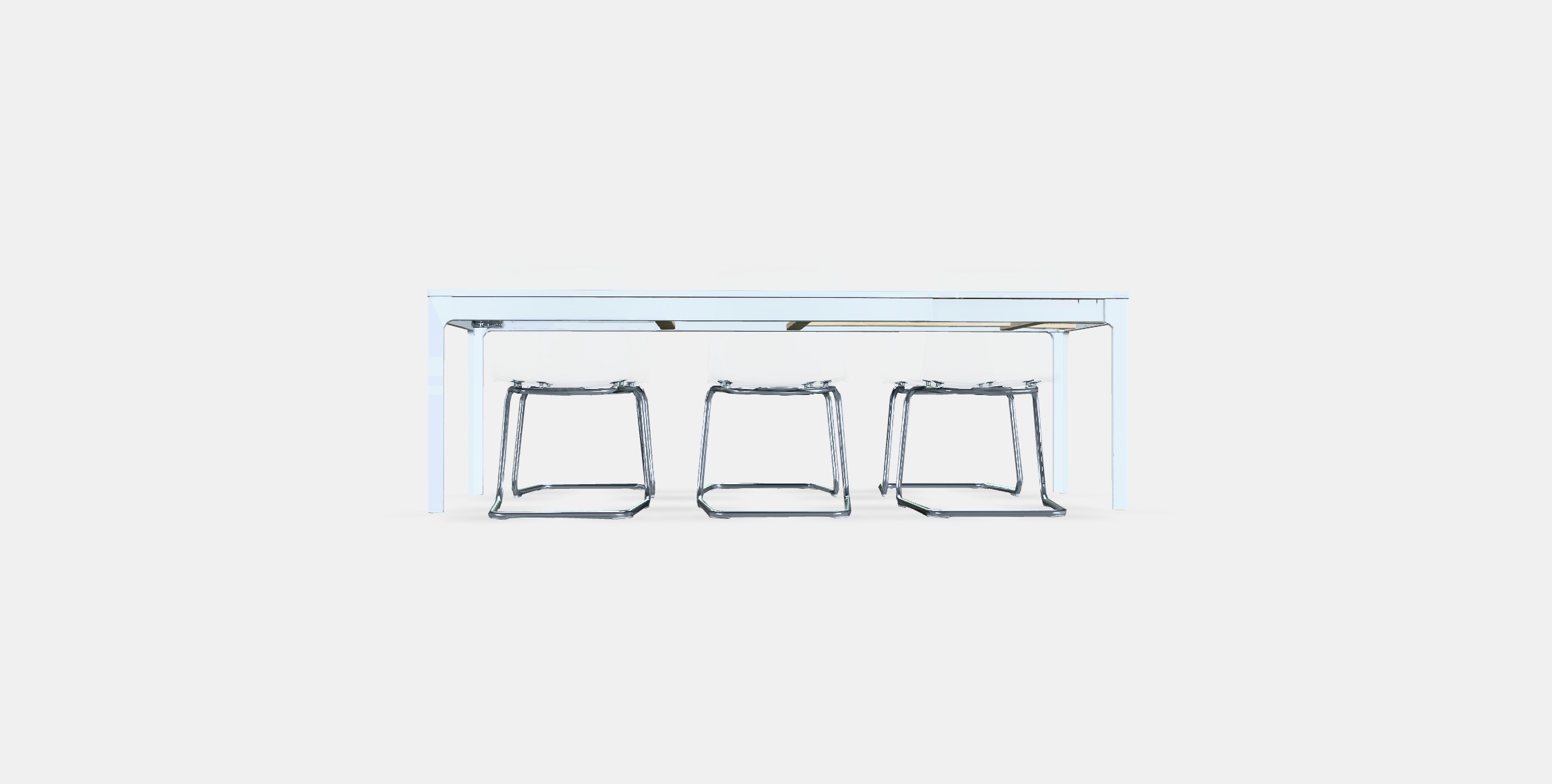 EKEDALEN - TOBIAS Table and 6 chairs Low-poly 3D model_14