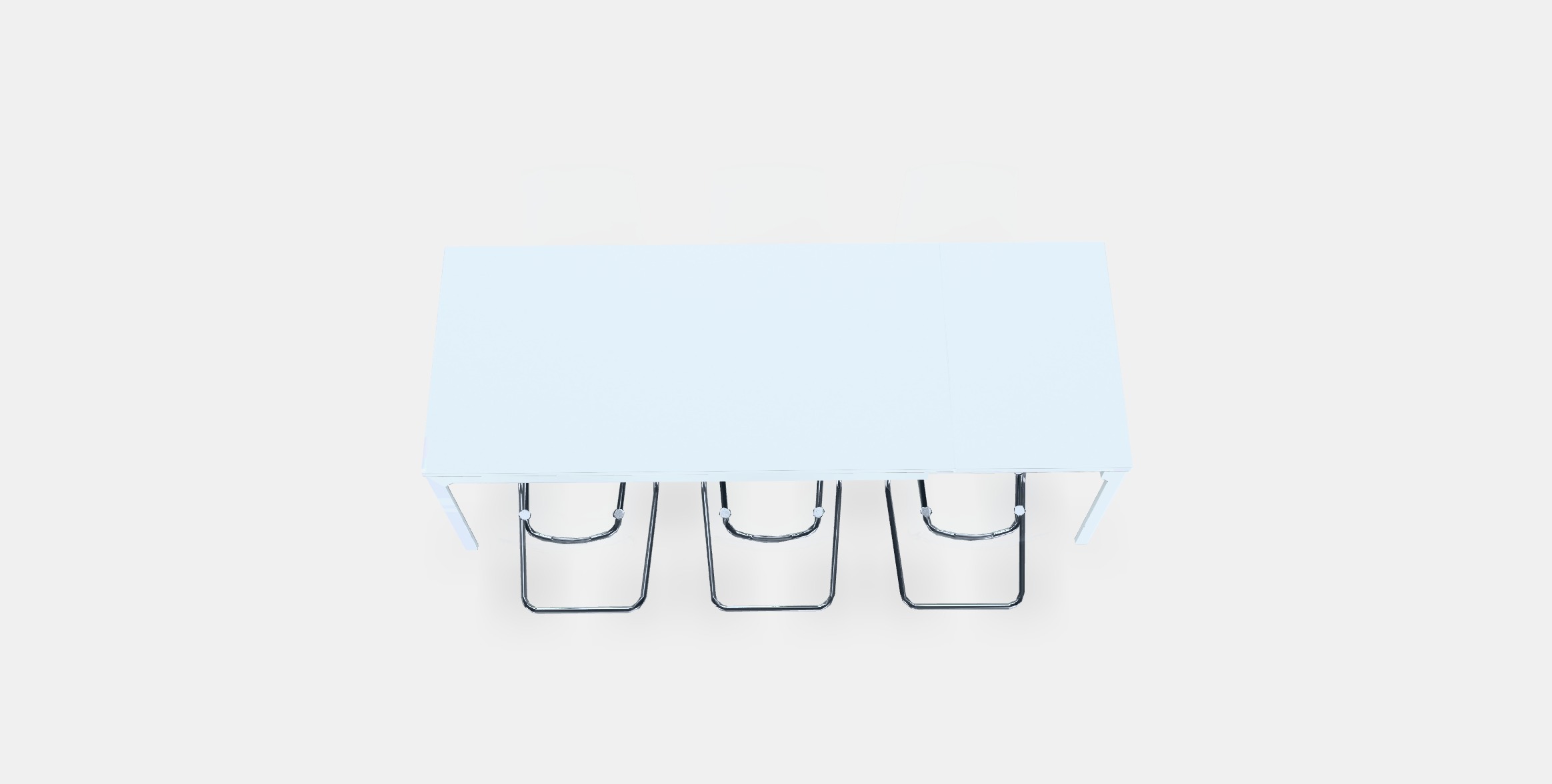 EKEDALEN - TOBIAS Table and 6 chairs Low-poly 3D model_2