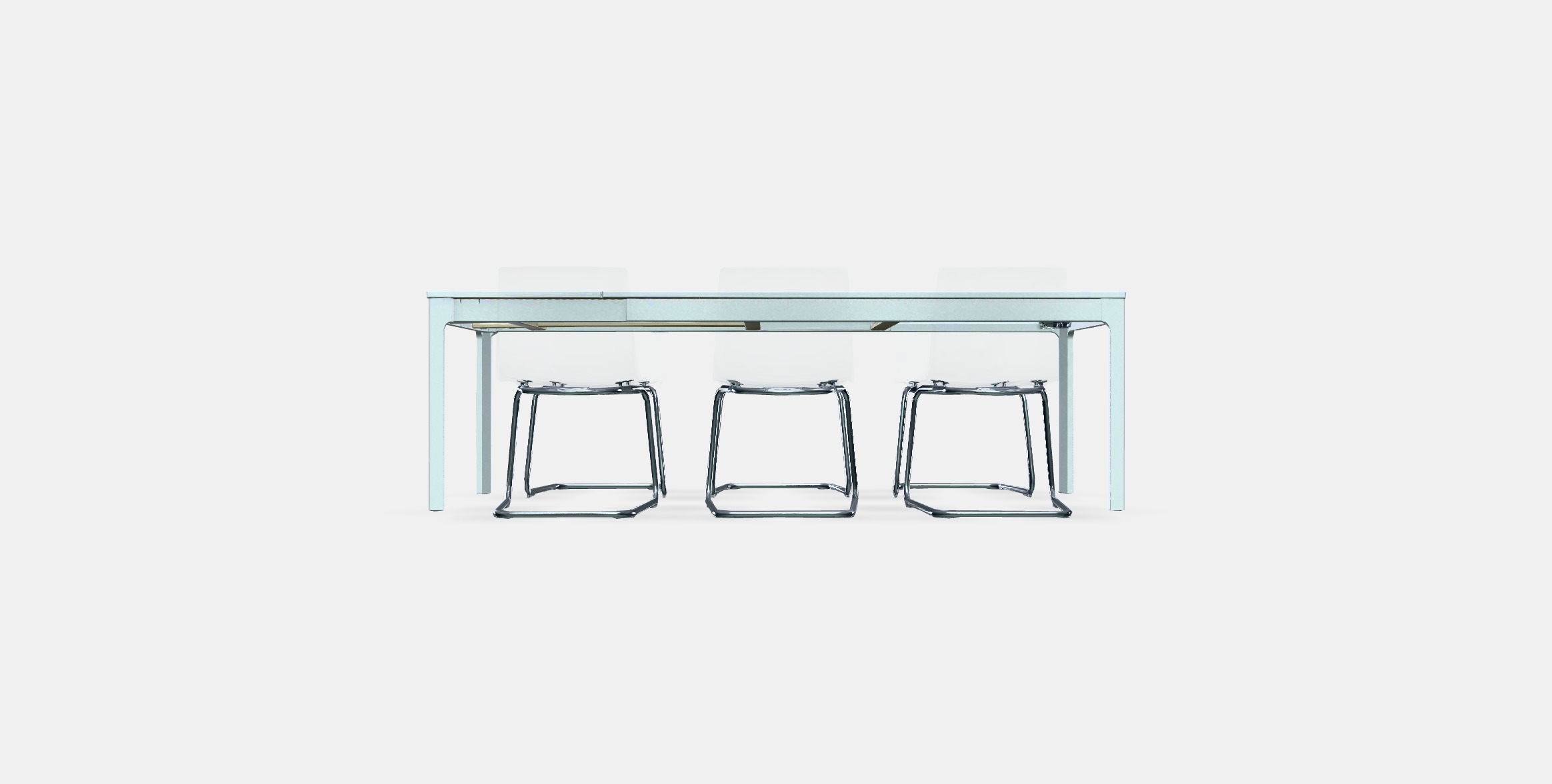 EKEDALEN - TOBIAS Table and 6 chairs Low-poly 3D model_9