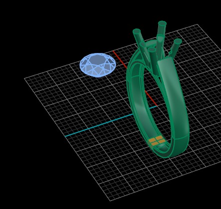 jewelry ring 135 3D print model_2