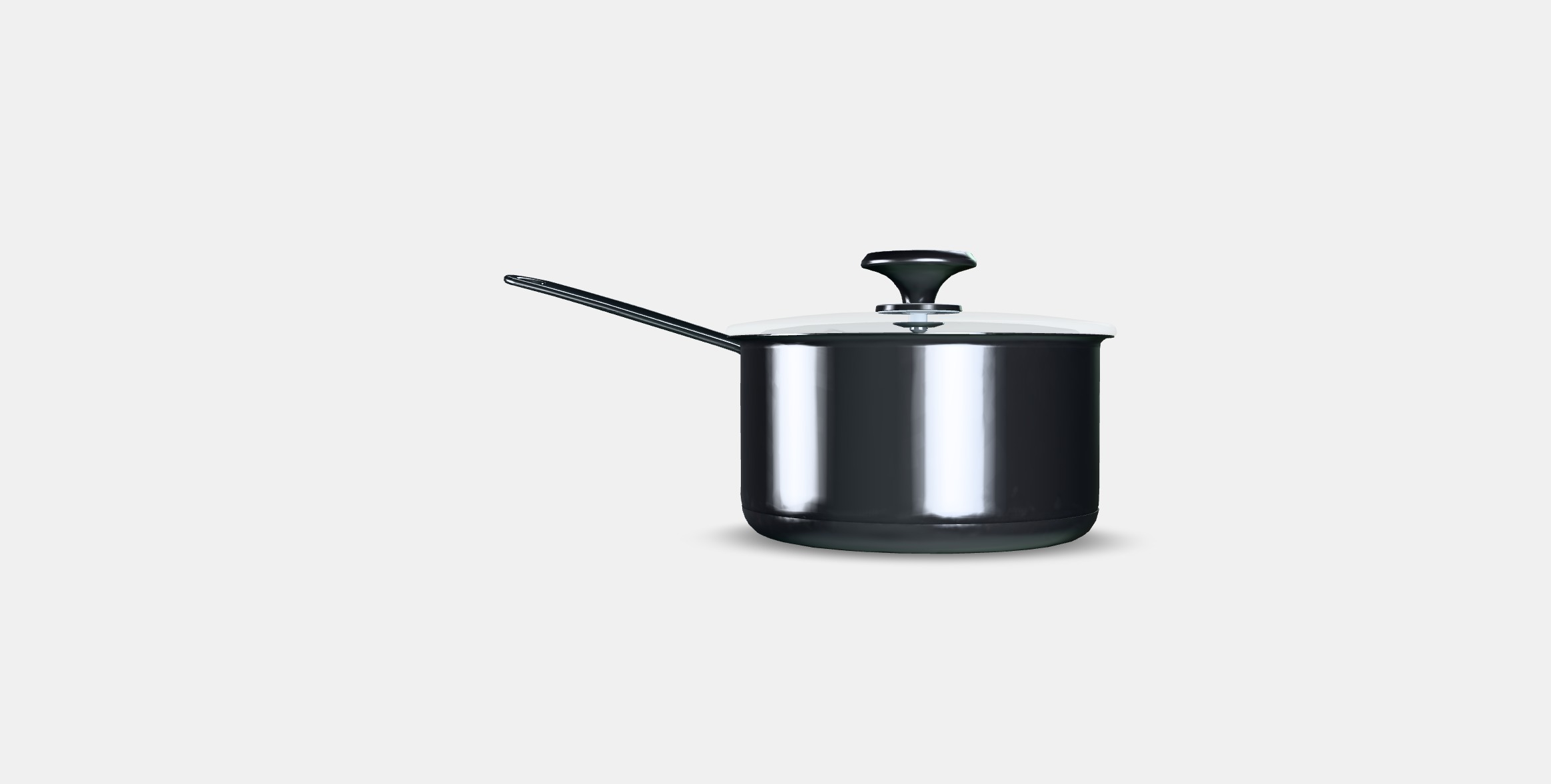 HEMKOMST Saucepan with lid Low-poly 3D model_5