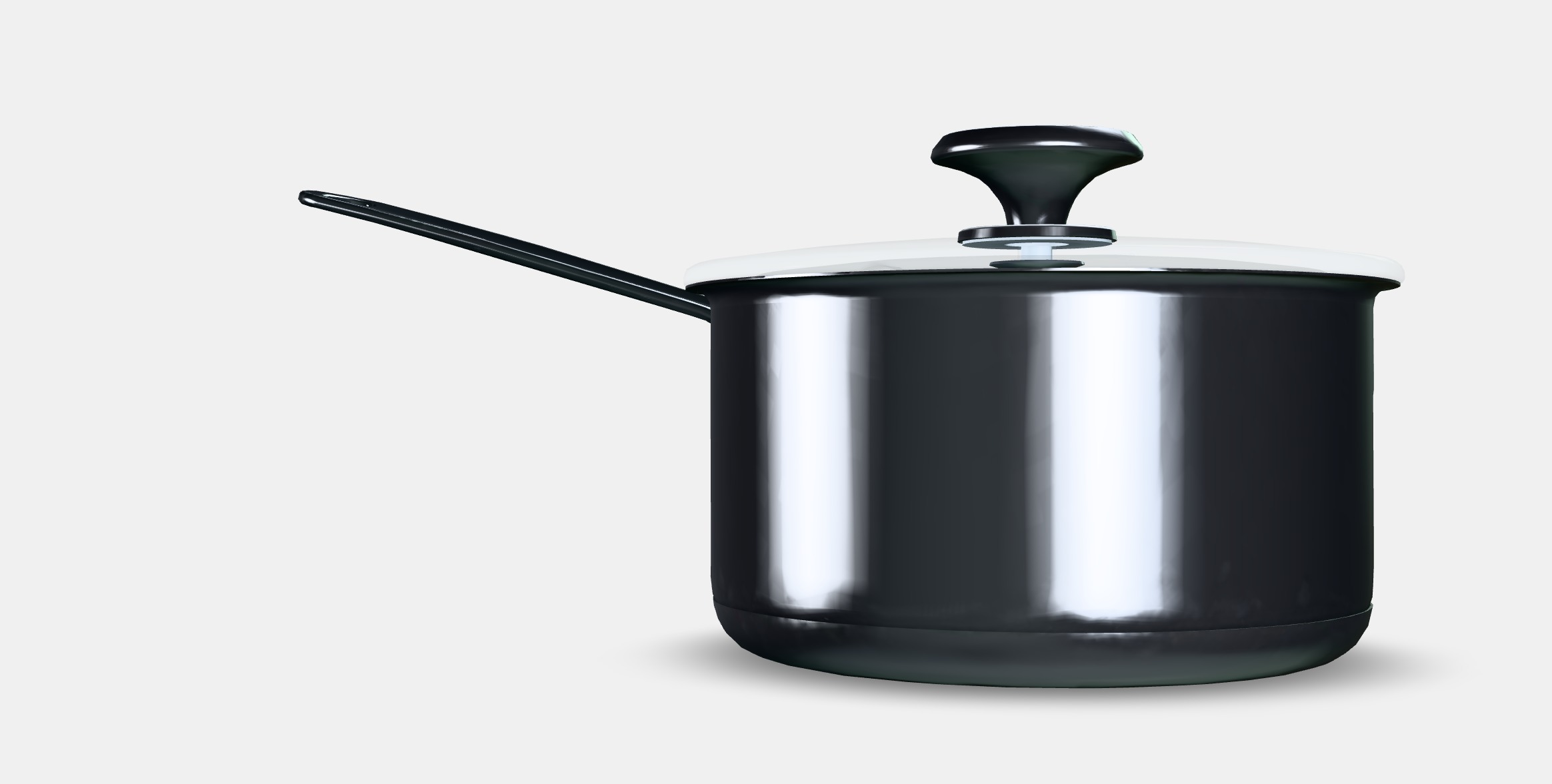HEMKOMST Saucepan with lid Low-poly 3D model_6